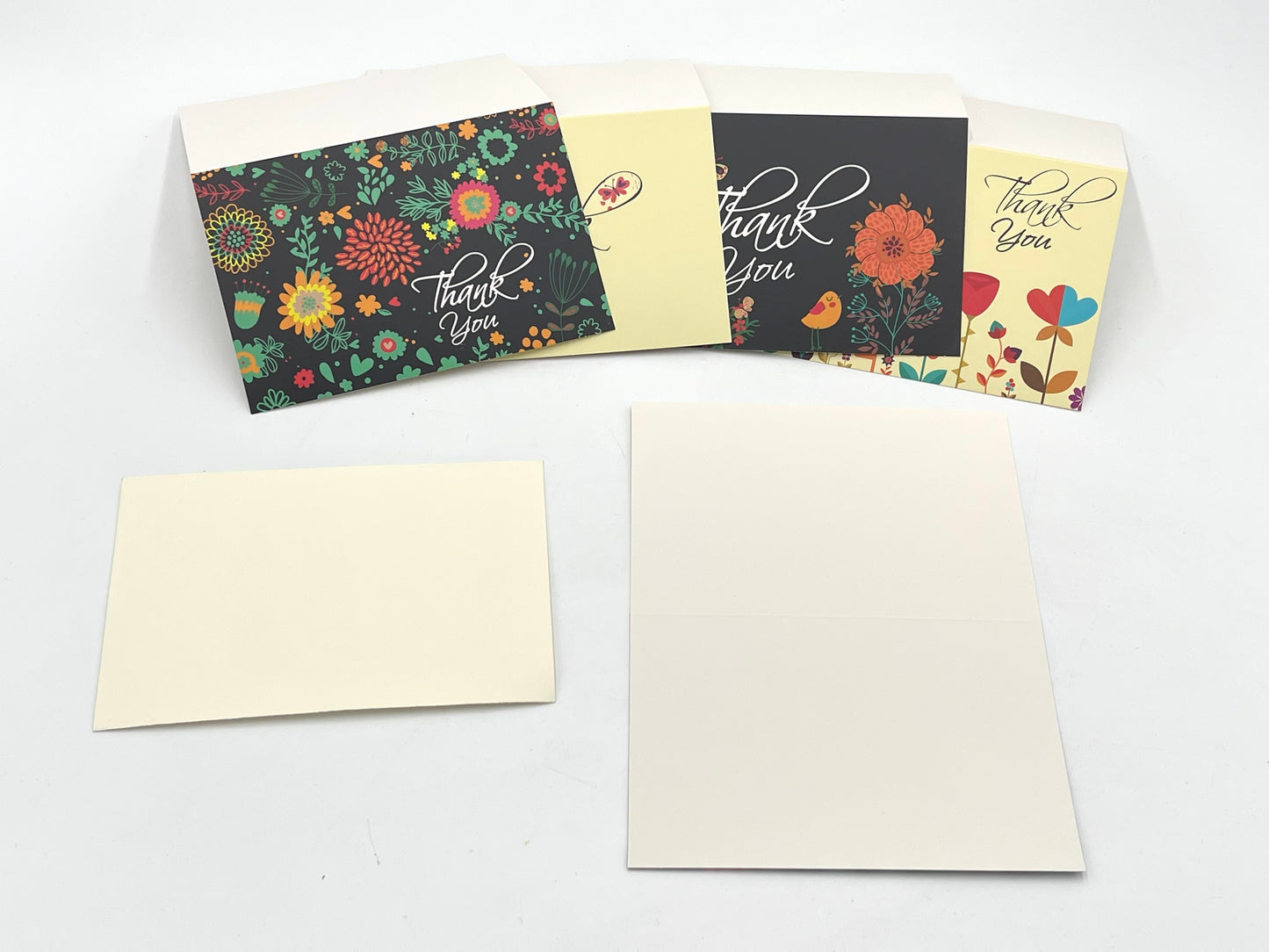 4x Thank You Cards with envelops