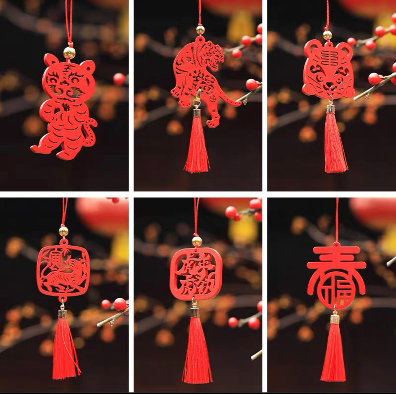 Chinese New Year 2022 gift; tiger year gift; Wall décor; toy tiger; red envelops; lunar year; lunar new year party supplies