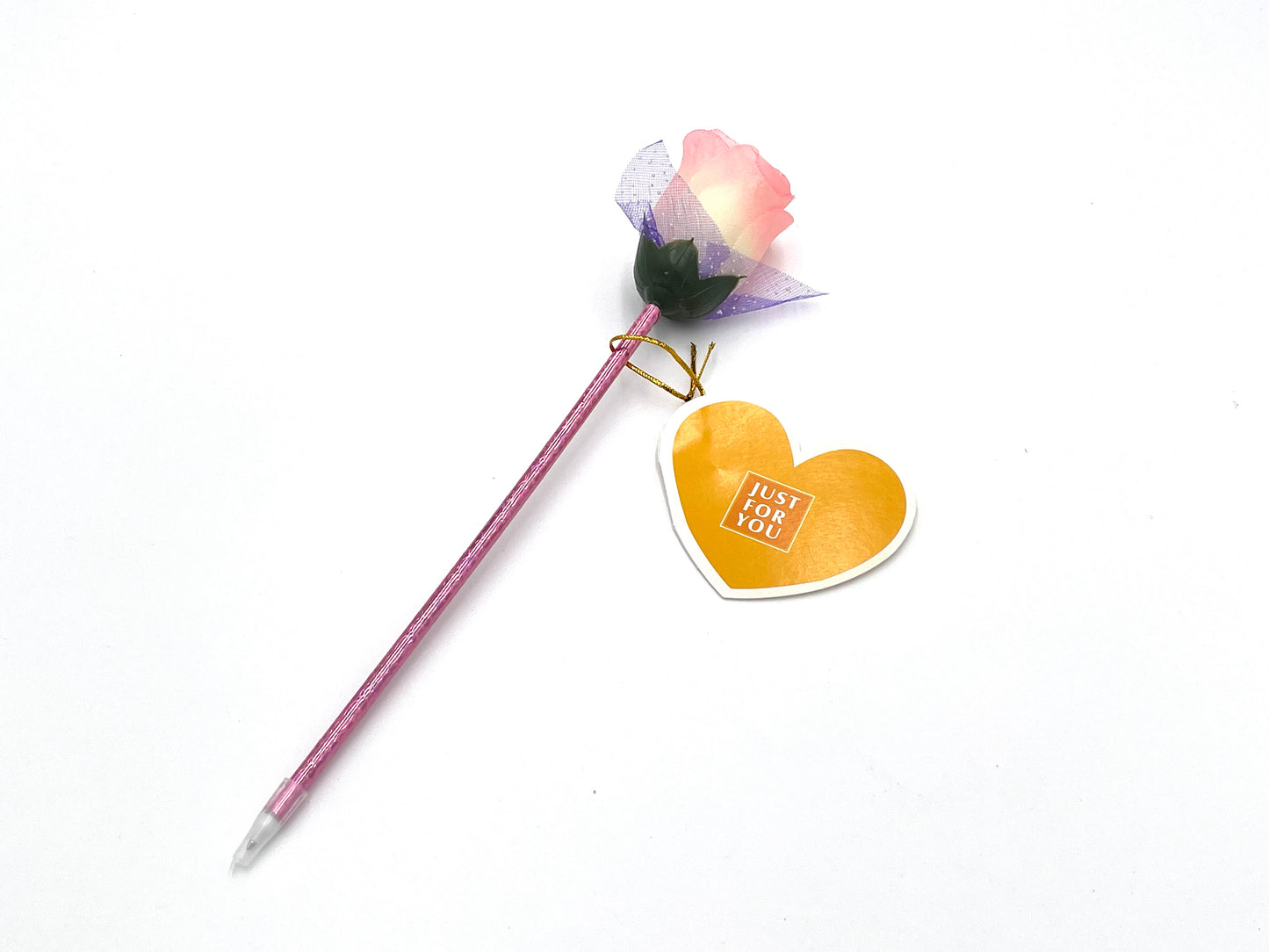 8x Flower Pen with greeting card; Valentine's gift; thank you gift