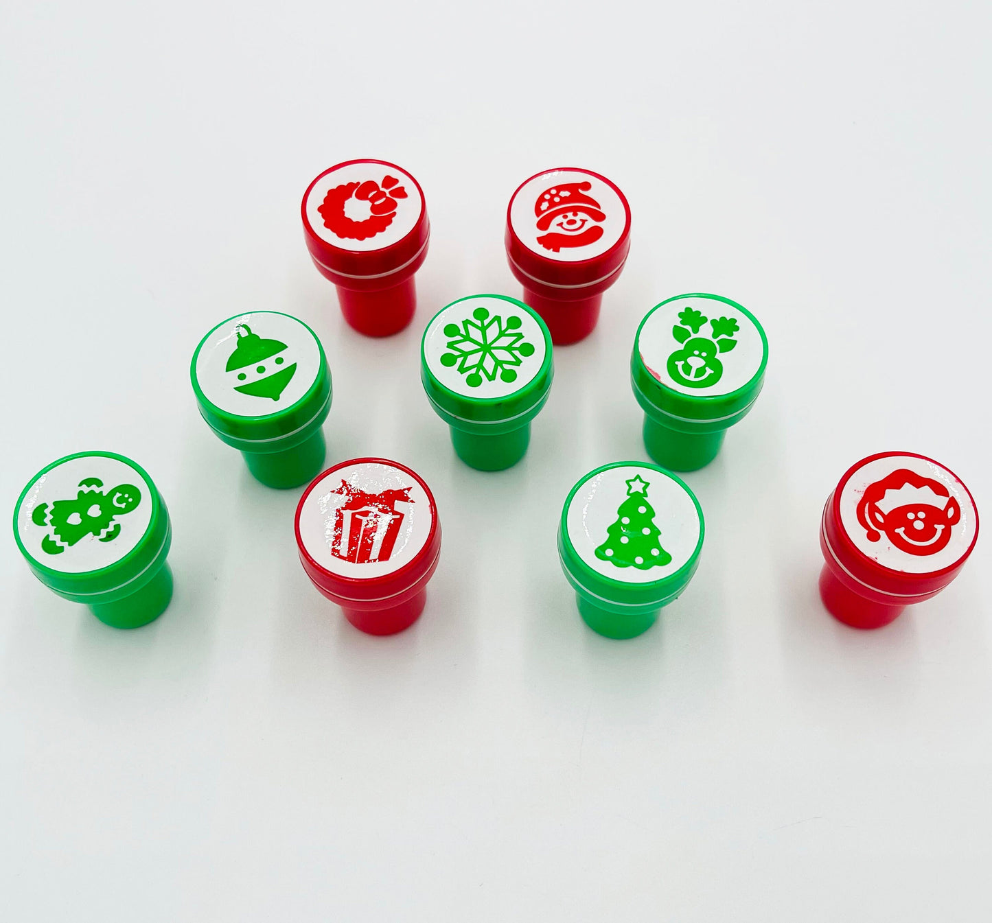 8x Pack Christmas Goody Bags; Pre Filled with Toys, Boys and Girls; Filled Goody Bag; Loot Bag; LED Ornament; Slap Bracelets