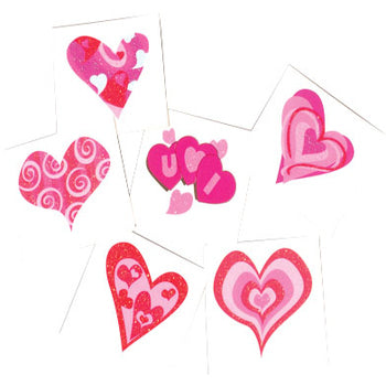 Heart Glitter Tattoos (24x)