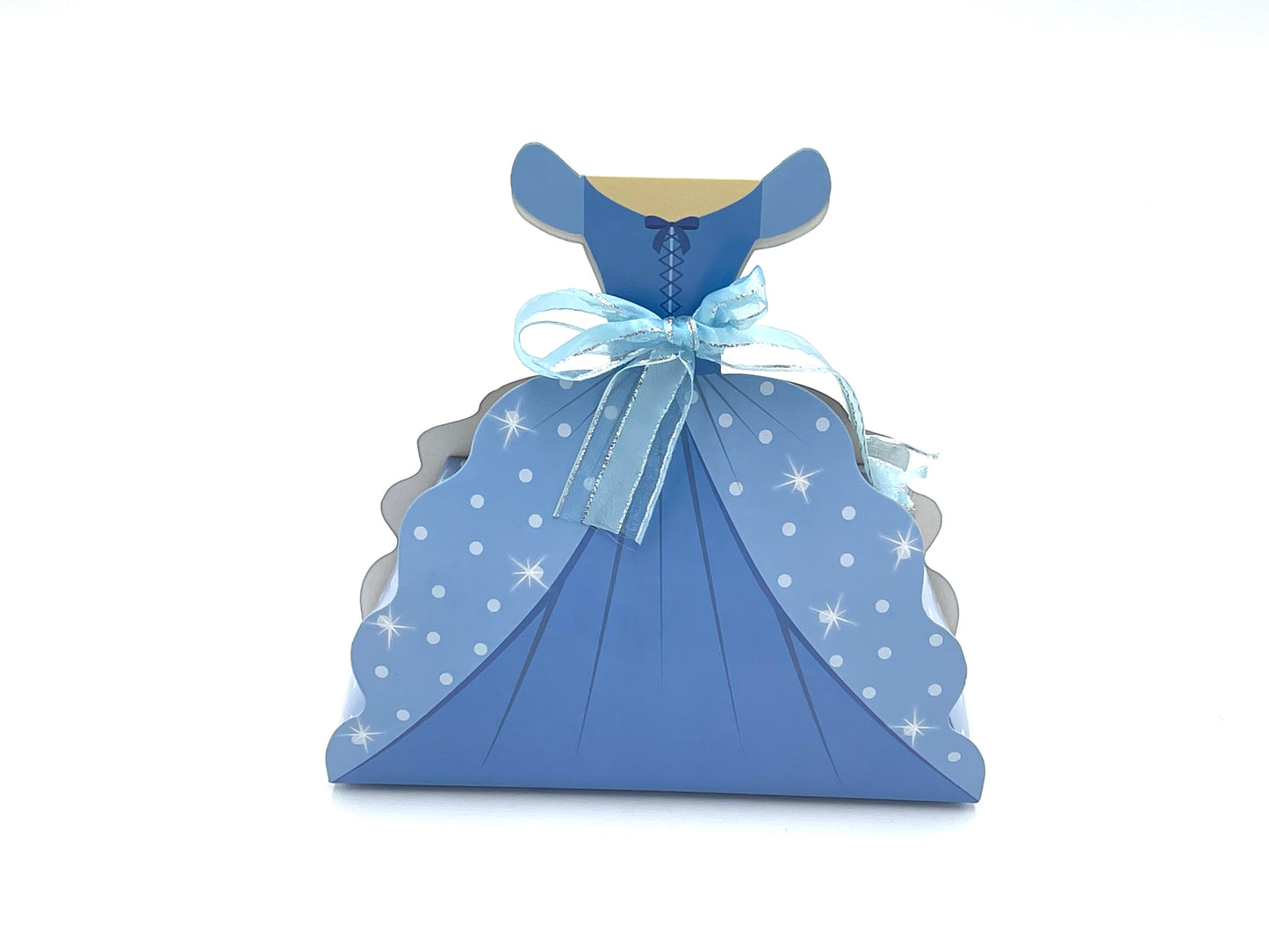 Gift box princess blue gown 20x7x8cm