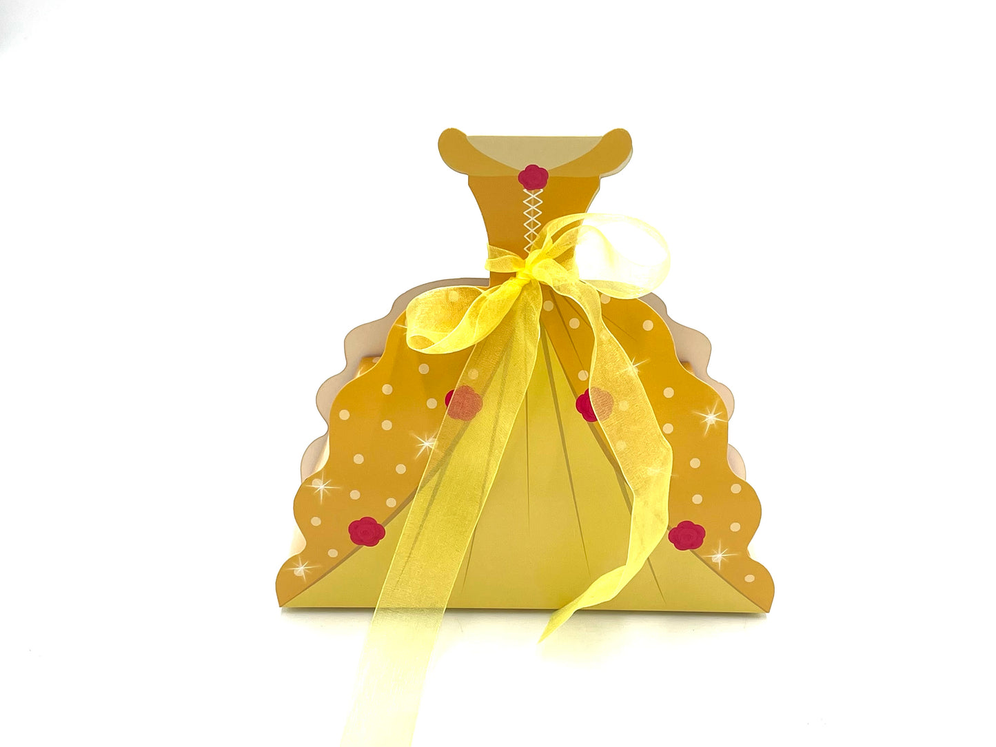 Gift box princess yellow gown 20x7x8cm