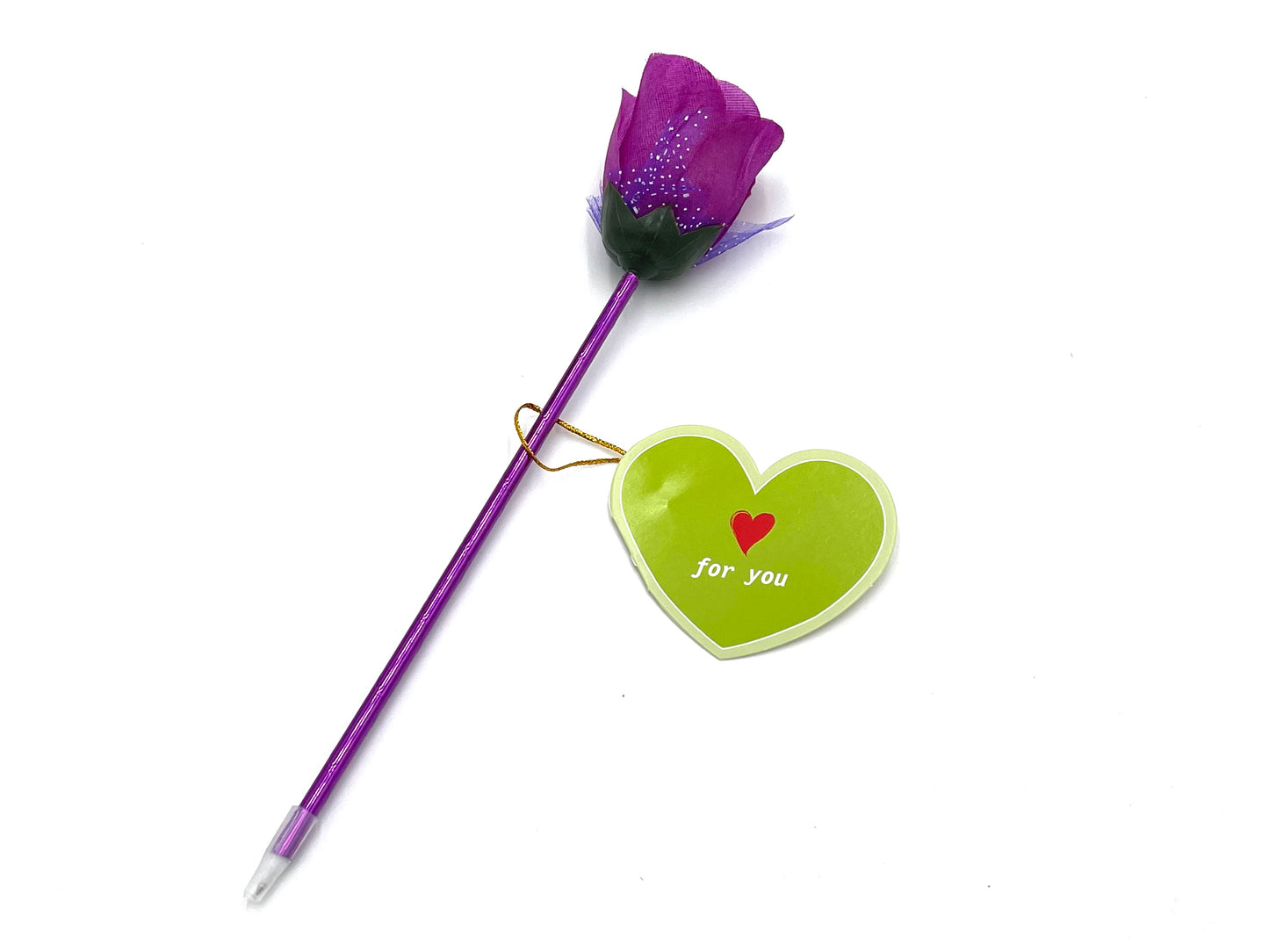 8x Flower Pen with greeting card; Valentine's gift;  thank you gift