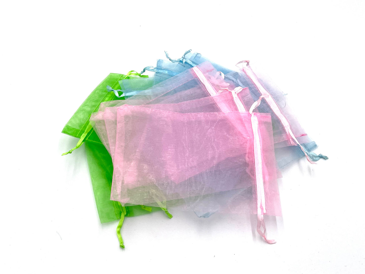 24x Net Fabric Gift Bags with Drawstring 13*18cm