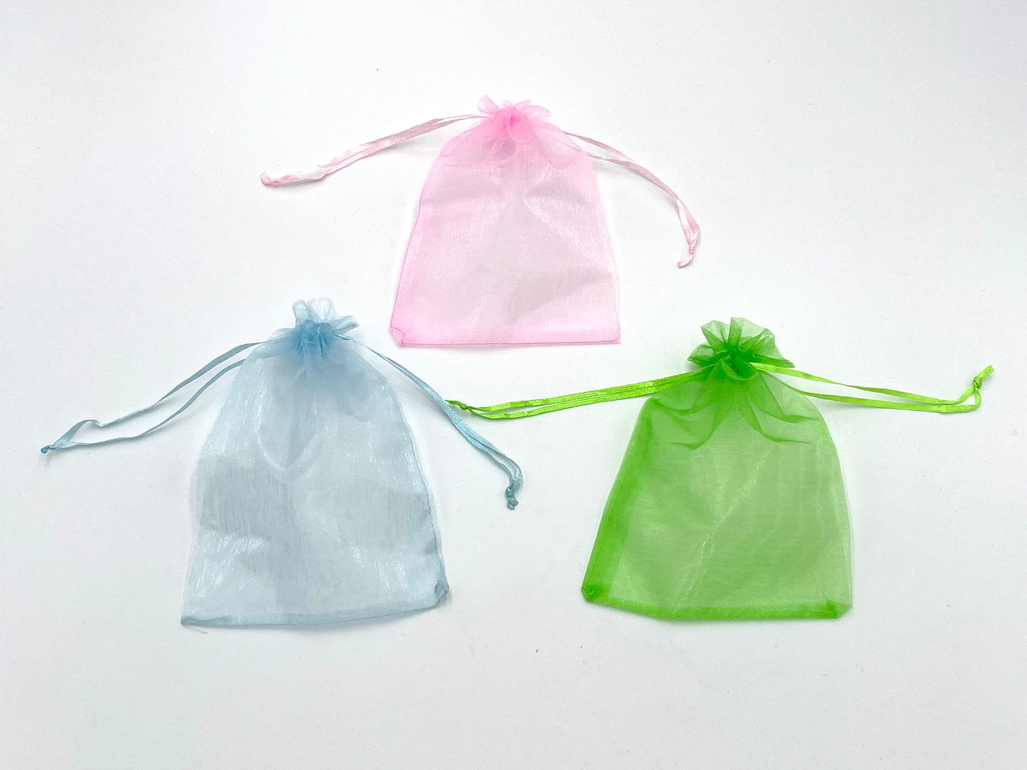 24x Net Fabric Gift Bags with Drawstring 13*18cm