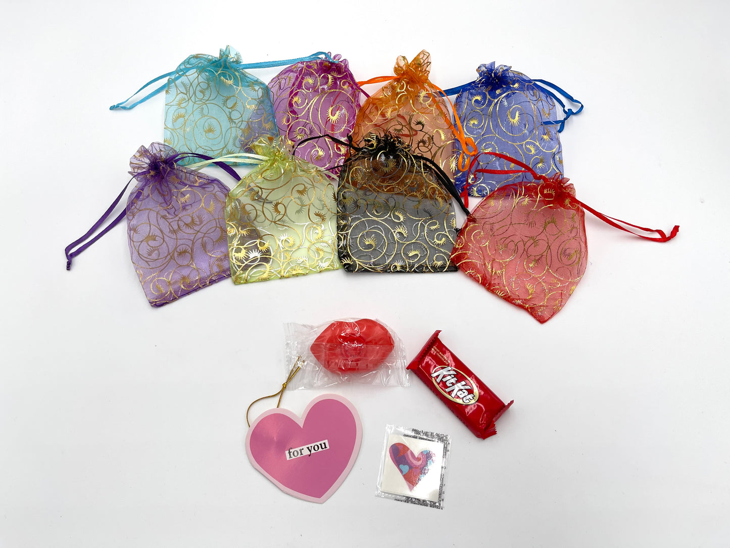 8x Valentine's Day Goody Bags; Valentine's day gift; Valentine's kids gift; classroom gifts