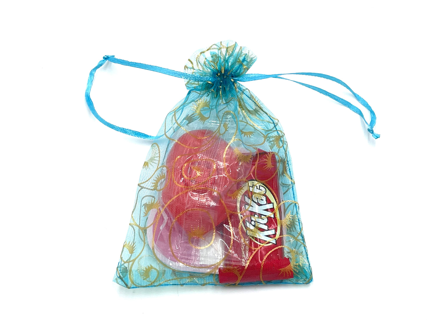 24x Net Fabric Gift Bags with Drawstring 10x15cm