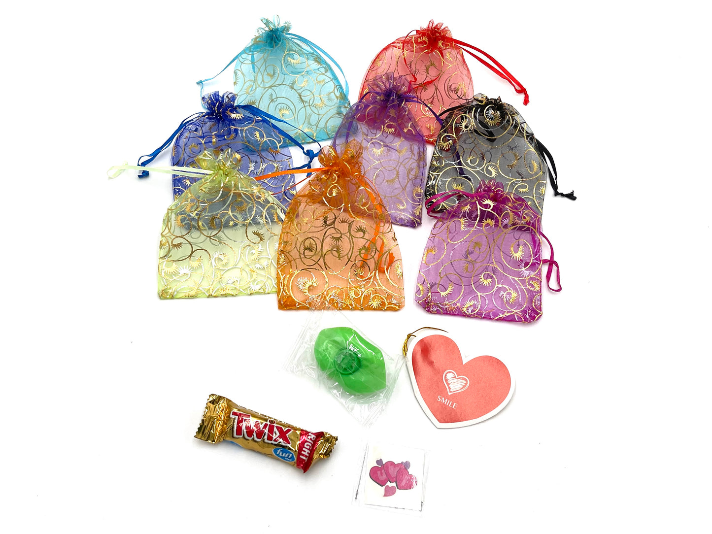 8x Valentine's Day Goody Bags; Valentine's day gift; Valentine's kids gift; classroom gifts