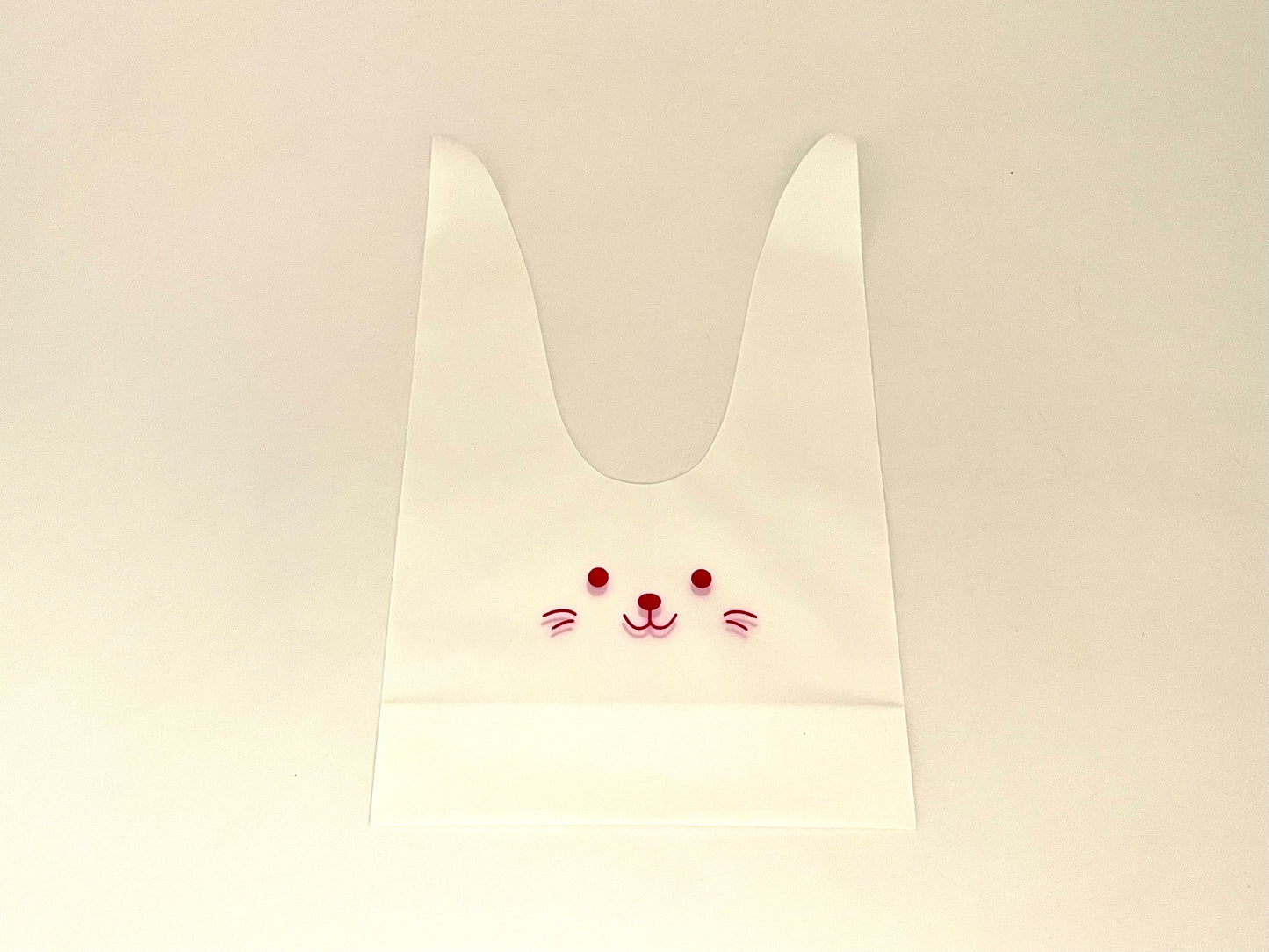 8x Plastic bags Bunny design 13.5x9x6cm