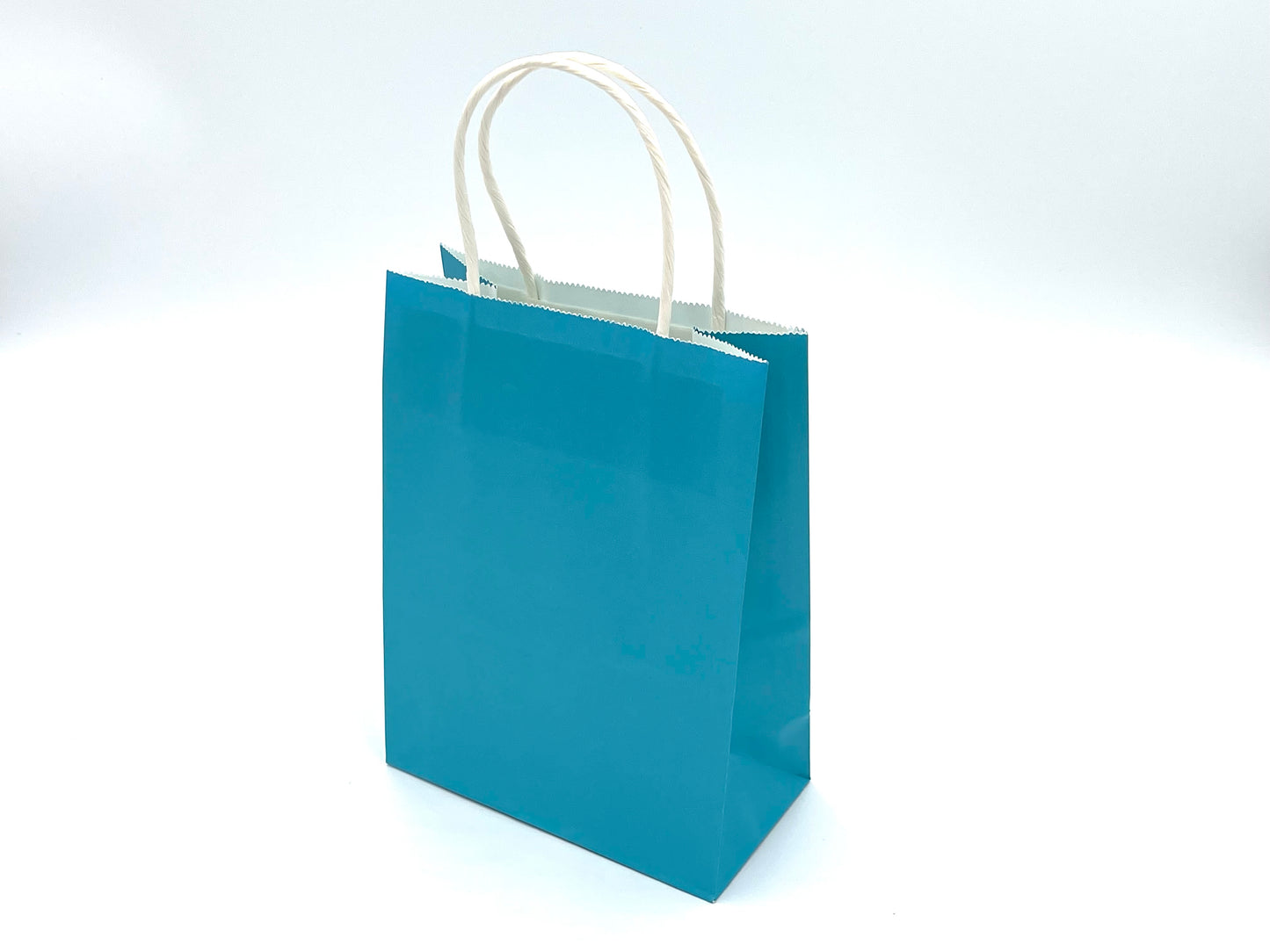 12x Blue Paper Bags 15x20x8cm