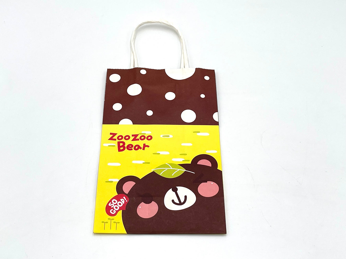 12x Paper Gift Bags Bear 14x22x8cm