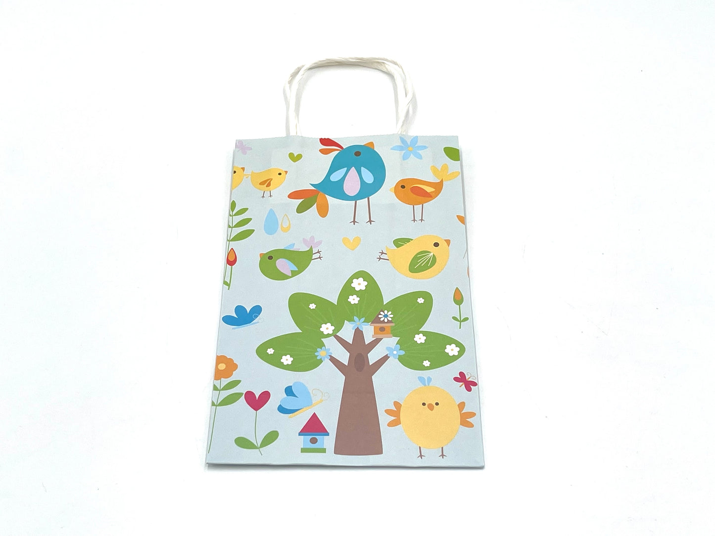 12x Paper Gift Bags Tree 14x22x8cm