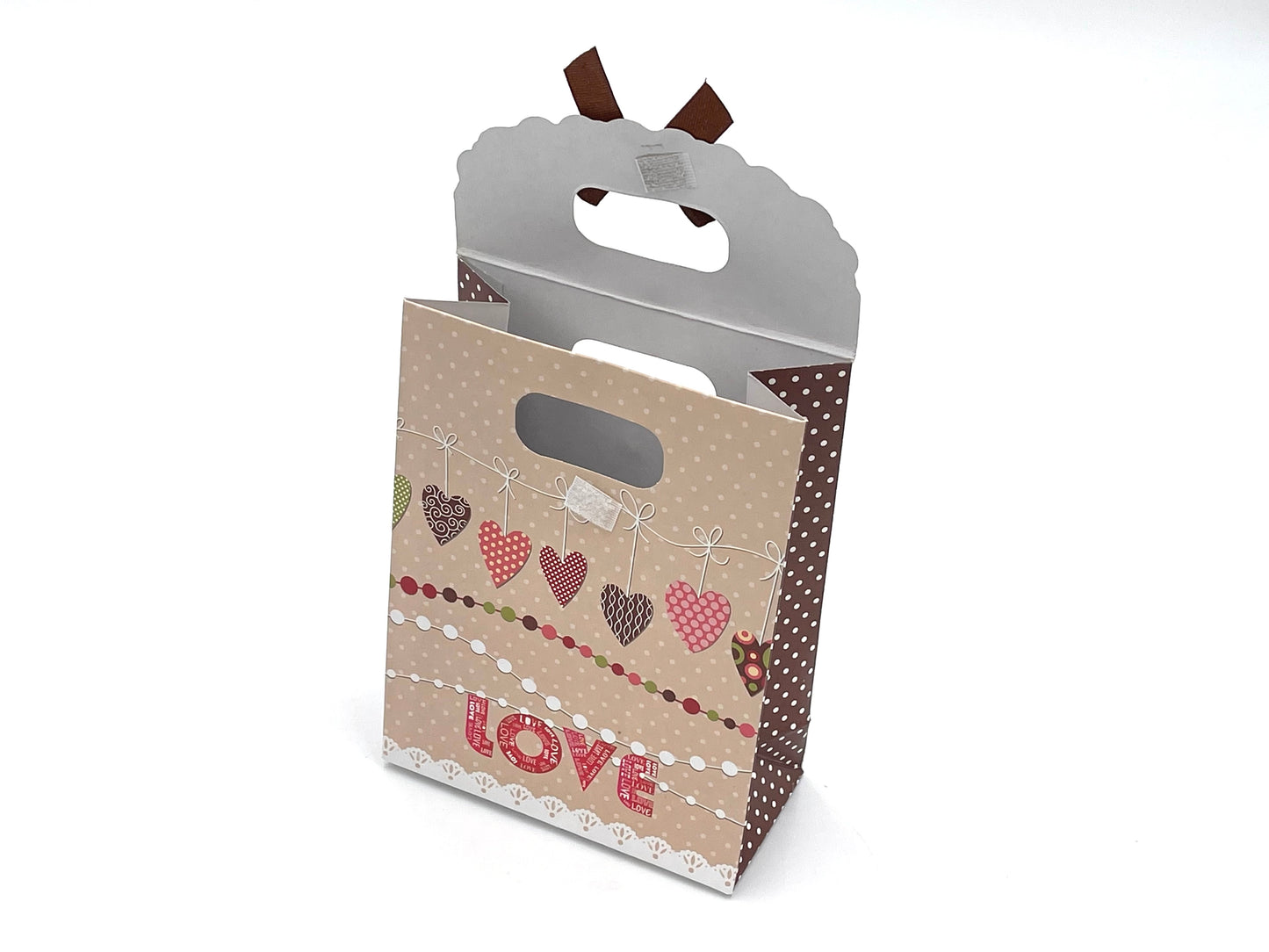 8x Paper bags 12x15.5x6cm