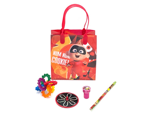 8x Pack Incredible 2 Goody Bags, Pre Made & Filled with Toys, Goodie, Filled Goody Bag / Loot Bag, Licensed party favor
