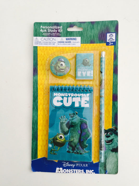 Monsters University 4pk Study Kit on Blister Card (1 pack)