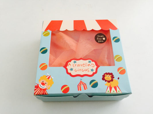 Paper Gift Box Circus 13.5x13.5x5cm (1x)