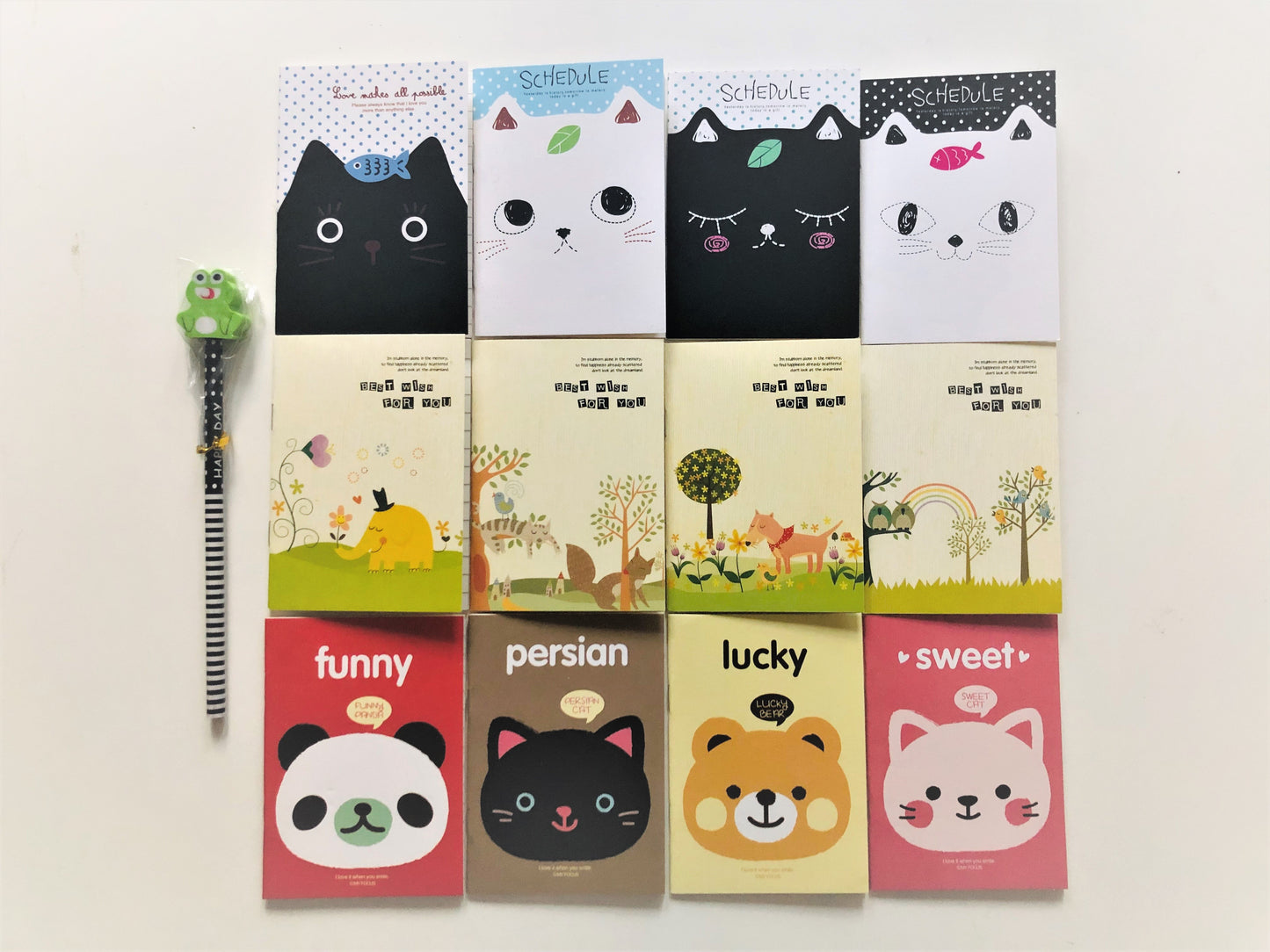 8x Goody bags; Plastic gift bags; Panda; Panda themed goody bag;