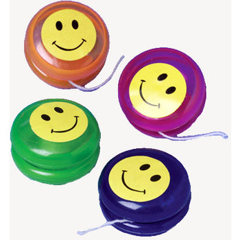 Mini Smiley Face Yo-Yos (12x)