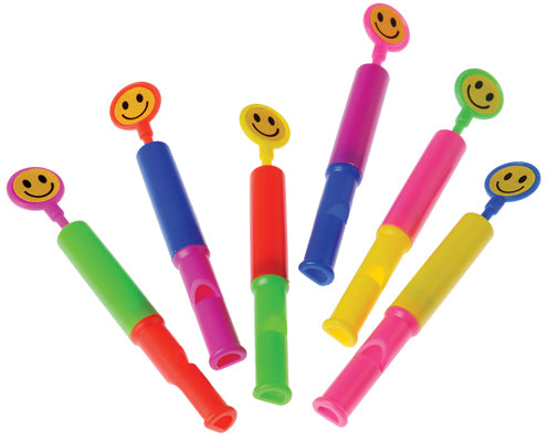 Smiley Face Whistles (8x)