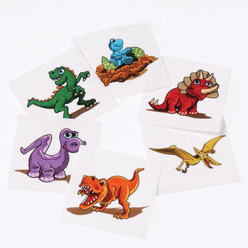 Dinosaur Temporary Tattoos (24x)