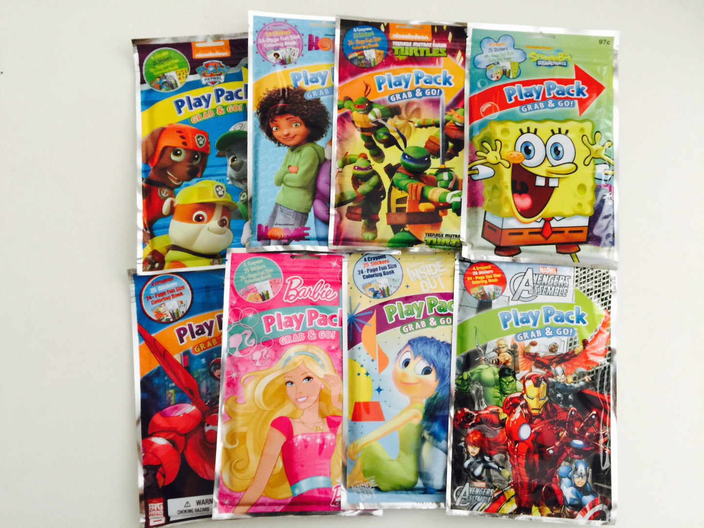 8x Pack Kids Birthday Goody Bags; Pre Made & Filled with Toys, Filled Goody Bag / Loot Bag