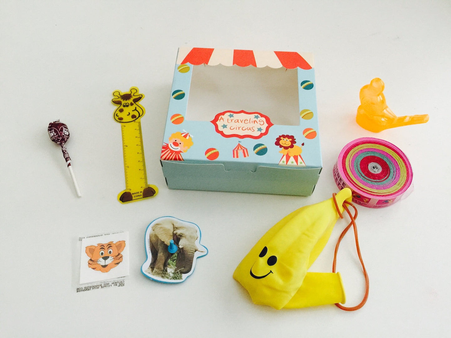 8x Pack Circus Birthday Goody Bags; Pre Made & Filled with Toys, Filled Goody Bag / Loot Bag