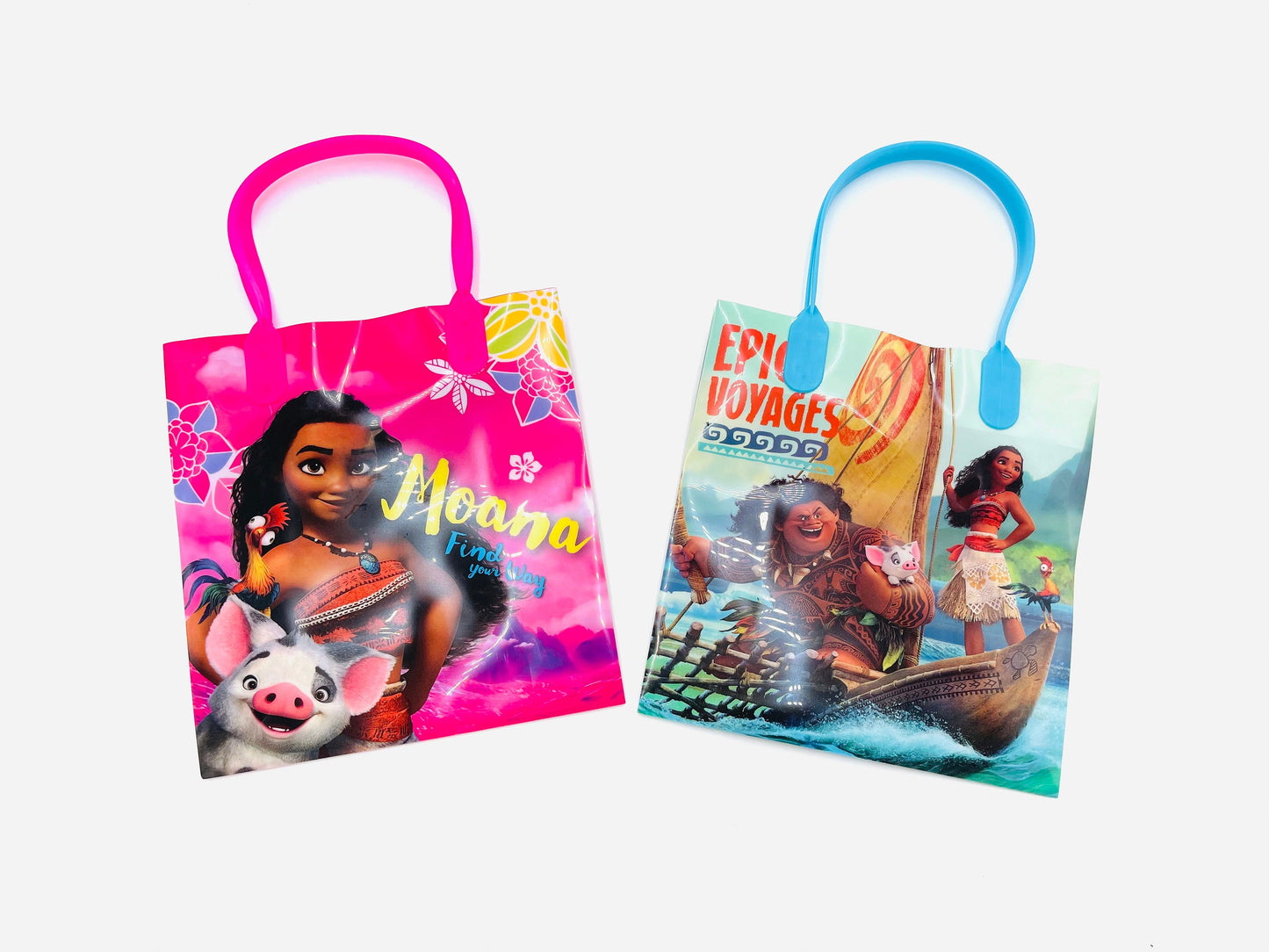 8x Pack Moana Birthday Goody Bags; Pre Made & Filled with Toys, Filled Goody Bag / Loot Bag