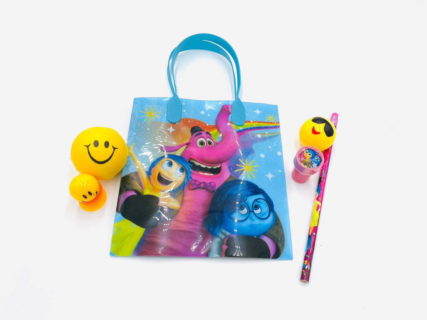 8x Pack Inside Out Birthday Goody Bags; Pre Made & Filled with Toys, Filled Goody Bag / Loot Bag