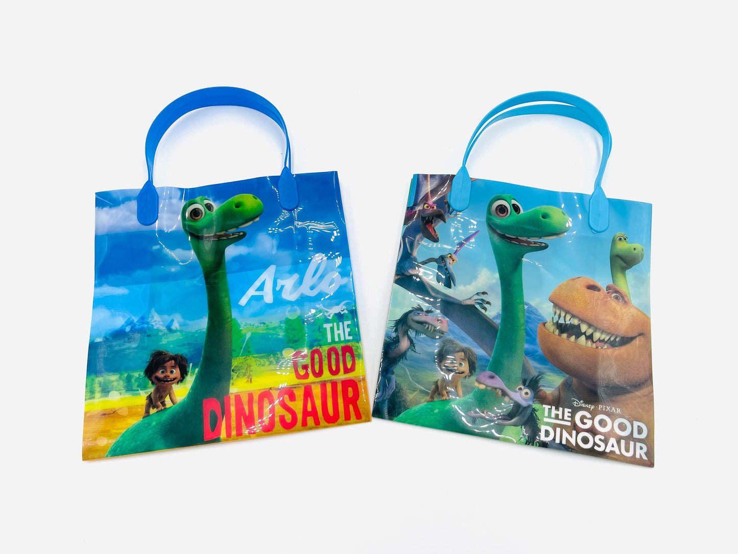 8x Pack Good Dinosaur Goody Bags Pre Made & Filled with Toys, Boys Girls Goodie Bag, dinosaur; coloring book; flute; plastic puzzle ball