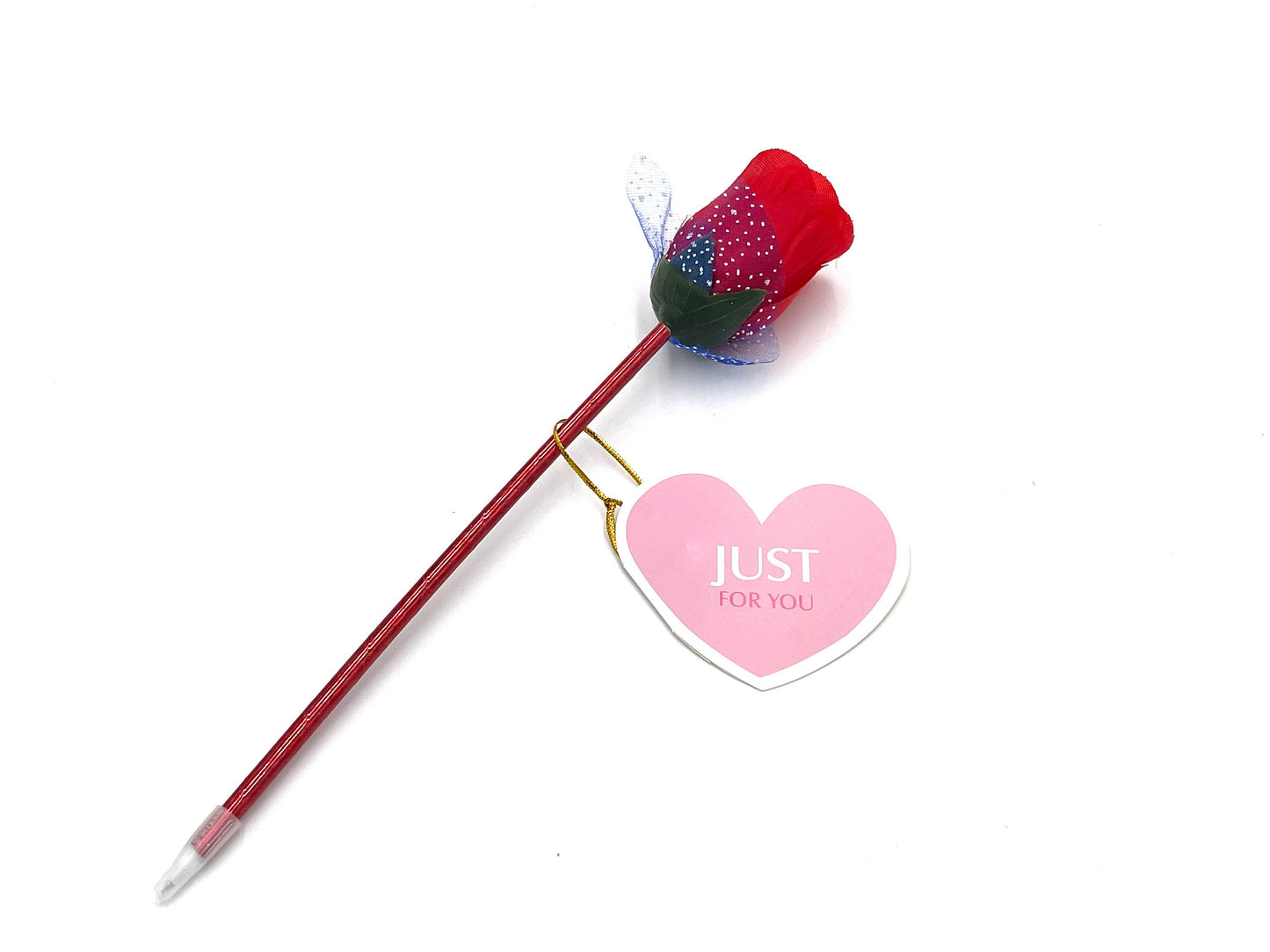 8x pen rose + greeting cards; Valentine's gift; Valentine's kids gift; classroom gifts