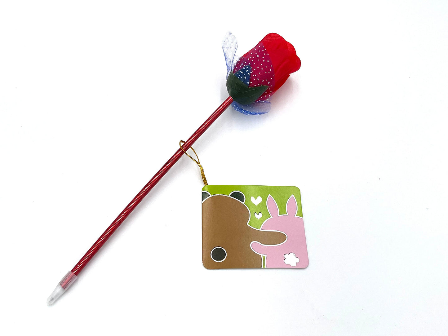 8x pen rose + greeting cards; Valentine's gift; Valentine's kids gift; classroom gifts